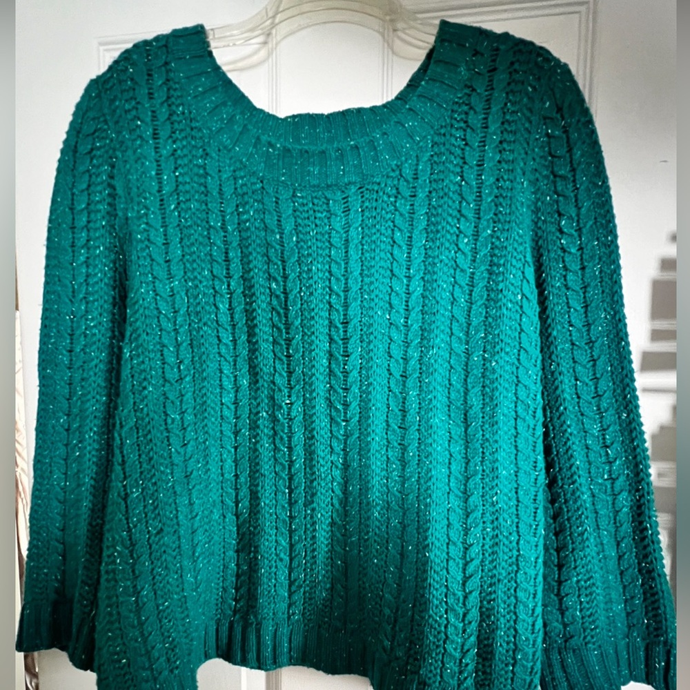 TEAL SWEATER